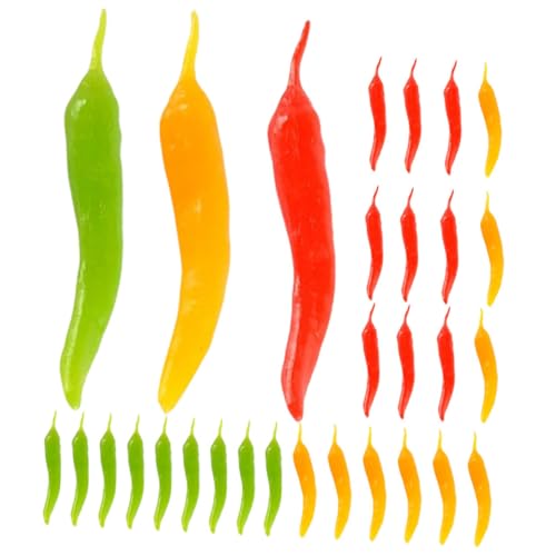 Supvox 30 Stück Chili-Modell Simulationspaprika Künstlicher Pfeffer Pfeffer-Modell Mittelstücke Aus Künstlichem Paprika Lebendige Pfeffermodelle Simulation Lebensechter Pfeffer Rot PVC Supvox 30 Stück Chili-Modell Simulationspaprika Künstlicher Pfeffer Pfeffer-Modell Mittelstücke Aus Künstlichem Paprika Lebendige Pfeffermodelle Simulation Lebensechter Pfeffer Rot PVC von Supvox