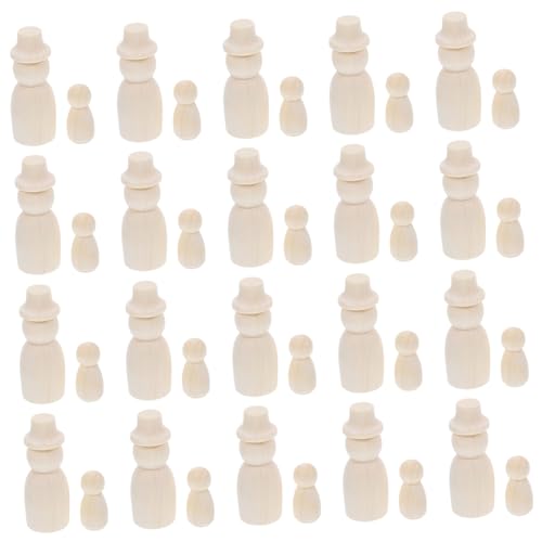 Supvox 30 Stück Holzpuppenspielzeug Graffiti Peg-Kind Figur lackierbar Anbindung malen Handwerk Holzpeg -Puppen unvollendete natürliche Holzstiftpuppen DIY-handbemalte Puppen Khaki Supvox 30 Stück Holzpuppenspielzeug Graffiti Peg-Kind Figur lackierbar Anbindung malen Handwerk Holzpeg -Puppen unvollendete natürliche Holzstiftpuppen DIY-handbemalte Puppen Khaki von Supvox