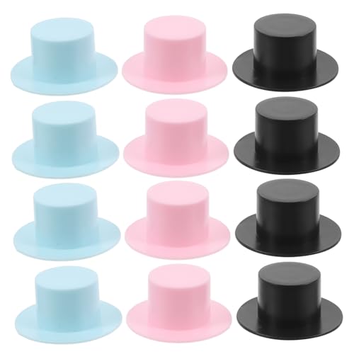 Supvox 30 Stück Mini Top Hat Kunststoff Clown Hüte Schwarz Himmelblau und Rosa Dekorative Miniaturhüte für Weihnachten Bastelbedarf und Partys Vielseitige Deko Accessoires für Kreative Supvox 30 Stück Mini Top Hat Kunststoff Clown Hüte Schwarz Himmelblau und Rosa Dekorative Miniaturhüte für Weihnachten Bastelbedarf und Partys Vielseitige Deko Accessoires für Kreative von Supvox