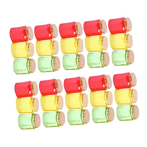 Supvox 30 Stück Puppenhausdekoration für kinderspielzeug Kid Toys Puppenhaus Glas Mini Marmeladengläser Mini-Süßigkeitsglas- Mini-Süßigkeitsglas-Verzierung Harz von Supvox