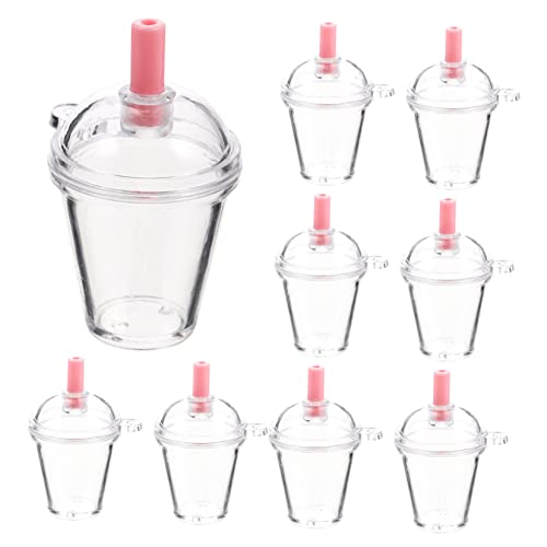 Supvox 30 Stück Shiwan Plastikbecher süße Schlüsselanhänger Herstellung Reiz kunststoffbecher plastikgläser deko bastelset Mini-Flaschenanhänger Charme für Schlüsselbund Wiederverwendbar von Supvox
