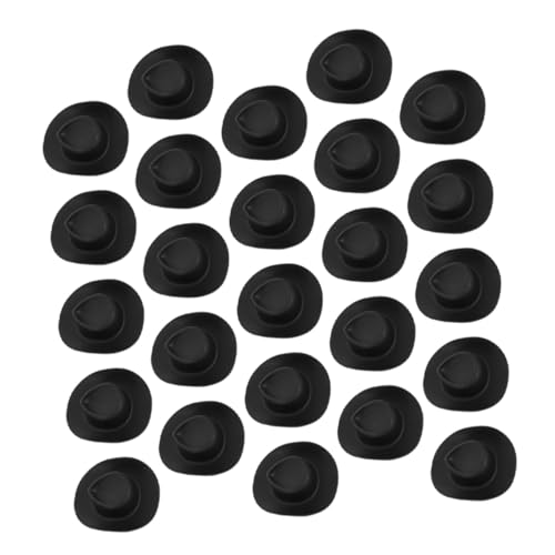 Supvox 30 Stück Teiliges Mini Cowboy Hüte Kunststoff Westernstil Kleine Puppenhüte für DIY Bastelarbeiten Partydekorationen Miniatur Dollhouse Zubehör Kreative Hüte für kreative Projekte von Supvox