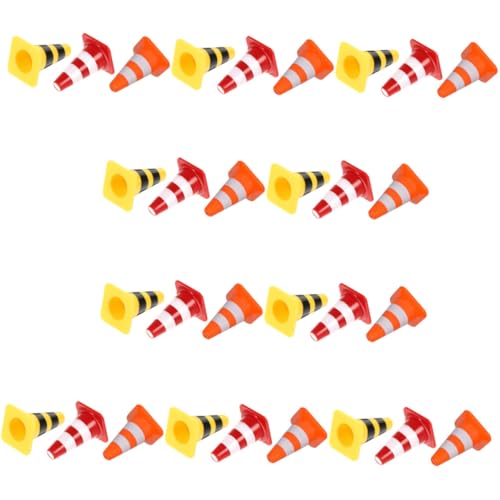 Supvox 30 Stück Teiliges Mini Verkehrszeichen und Mini Pylonen aus Kunststoff Leuchtende Farben Leicht und Kompakt Pädagogisches Verkehrserziehungsspielzeug für Rollenspiele und Supvox 30 Stück Teiliges Mini Verkehrszeichen und Mini Pylonen aus Kunststoff Leuchtende Farben Leicht und Kompakt Pädagogisches Verkehrserziehungsspielzeug für Rollenspiele und von Supvox