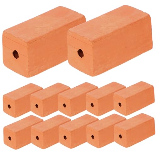 Supvox 30 Stück Teiliges Mini Ziegelstein Realistische Mini Bausteine für DIY Architekturmodelle Puppenhaus Sandtisch Landschaft Kreatives für Bastler von Supvox