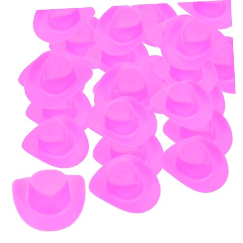 Supvox 30 Stück Teiliges Miniatur Cowboy Hüte Leichte Mini Western Hüte aus Kunststoff DIY Puppenzubehör für Partydekoration und Kreative Bastelprojekte von Supvox