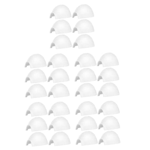 Supvox 30 Stück Teiliges Miniatur Iglu aus Robustem Detailgetreue Polartier Figuren für Realistische Iglu Dekoration für Kinderzimmer und Winterdioramen Spielerisches Lernspielzeug von Supvox