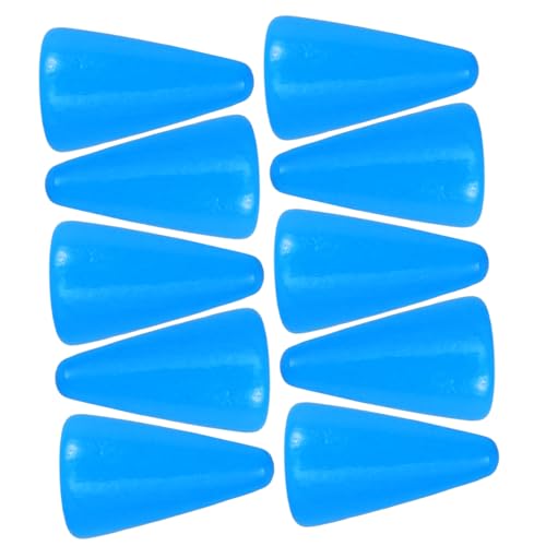 Supvox 30 Stück Teiliges aus Holz Schachfiguren für Schachbretter Wiederverwendbare Spielsteine mit Glatter Oberfläche für Schachliebhaber und Reisen Blaues Design von Supvox