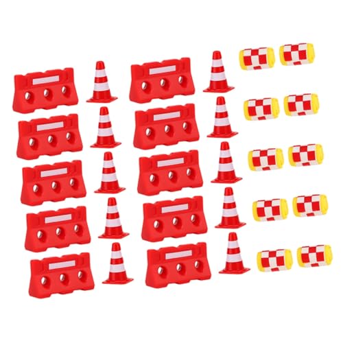 Supvox 30Stücke Mini Verkehrsspielzeug Mit Verkehrsschildern Zäunen Und Eimern Für Pädagogisches Zur Verkehrserziehung Und Sicherheitsbewusstsein Supvox 30Stücke Mini Verkehrsspielzeug Mit Verkehrsschildern Zäunen Und Eimern Für Pädagogisches Zur Verkehrserziehung Und Sicherheitsbewusstsein von Supvox