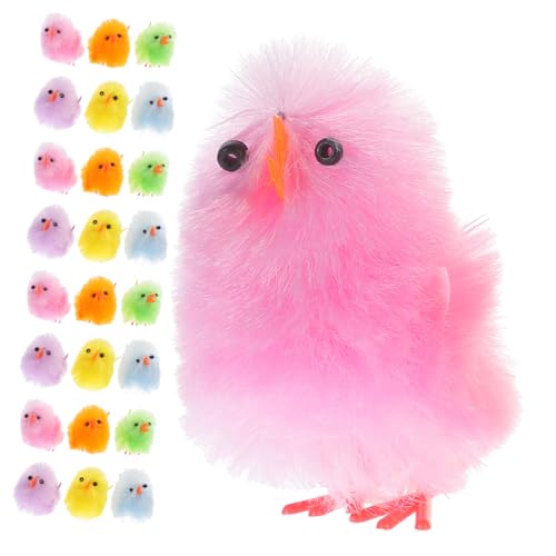 Supvox 32 Stück Teiliges Flauschige Kleine Plüschküken Realistisch Gestaltete Osterdeko Wasserabweisende Stofftiere Vielseitig Einsetzbar für Osterfeiern und Geschenkideen von Supvox