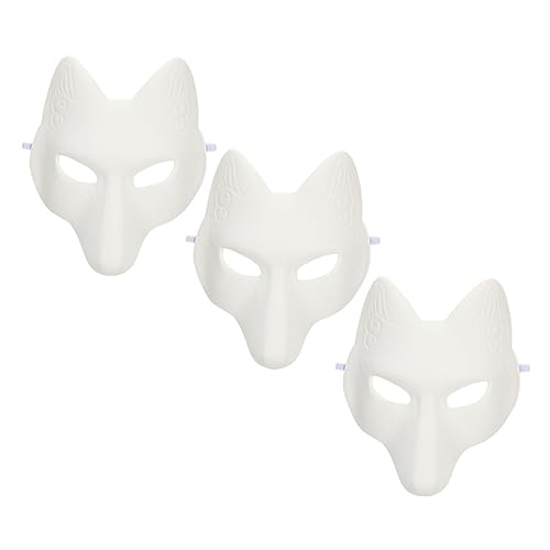 Supvox 3Stücke DIY Fuchsmaske Leere Bastelmasken Für Karneval Halloween Und Kostümpartys Unbemalte Maske Für Kreative Gestaltung Und Praktische Fähigkeiten Supvox 3Stücke DIY Fuchsmaske Leere Bastelmasken Für Karneval Halloween Und Kostümpartys Unbemalte Maske Für Kreative Gestaltung Und Praktische Fähigkeiten von Supvox