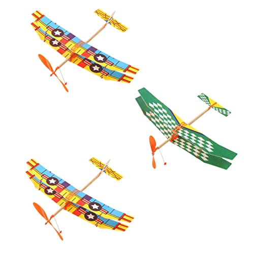 Supvox 3Stücke Gummiband Flugzeugspielzeug für DIY Lernspielzeug für Outdoor Spiele Kompakte und Leichte Bauweise Sicher und Unterhaltsam für Jungen Supvox 3Stücke Gummiband Flugzeugspielzeug für DIY Lernspielzeug für Outdoor Spiele Kompakte und Leichte Bauweise Sicher und Unterhaltsam für Jungen von Supvox