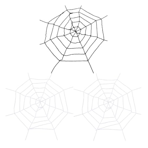 Supvox 3Stücke Halloween Dekoration Wiederverwendbares Dehnbares Partyzubehör Mit Weißen Und Schwarzen Für Gruselige Atmosphären Drinnen Und Draußen von Supvox