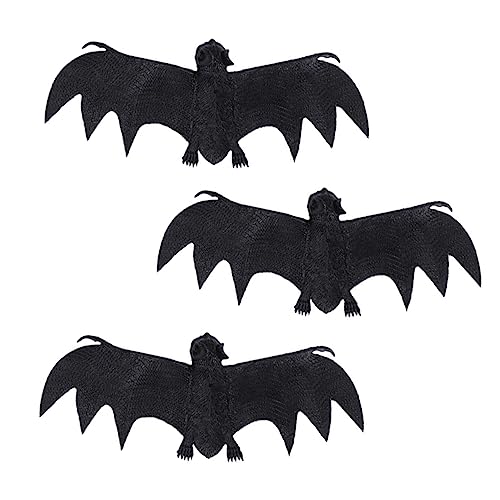 Supvox 3Stücke Halloween Fledermaus Dekoration Lebendige Hängende Deko Für Gruselige Halloween Partys Und Geisterhäuser Halloween Anlässe Und Scherzartikel von Supvox