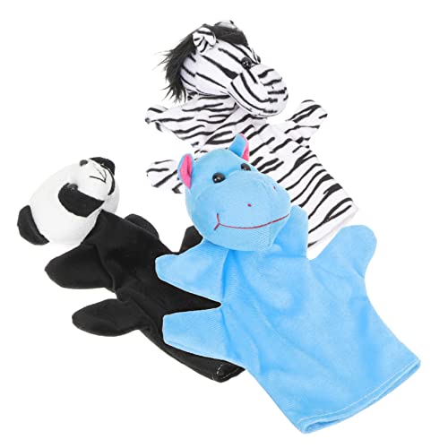 Supvox 3Stücke Handpuppen Realistische Tierfiguren Interaktive Handpuppen Für Geschichtenerzählen Und Spielspaß Zebra Und Panda von Supvox