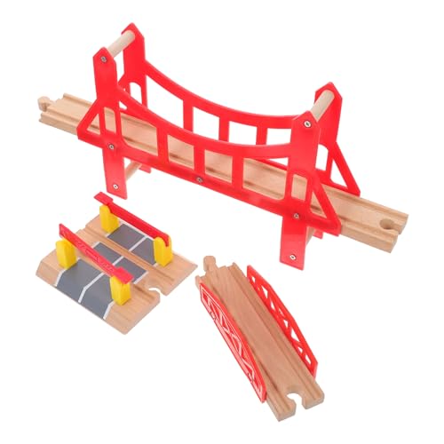 Supvox 3Stücke Holz Suspension Zug Erweiterungszubehör Für Eisenbahnanlagen Holzbahn Spurbrücken Für Kompatibel Mit Gängigen Holzeisenbahnen Für Jungen Supvox 3Stücke Holz Suspension Zug Erweiterungszubehör Für Eisenbahnanlagen Holzbahn Spurbrücken Für Kompatibel Mit Gängigen Holzeisenbahnen Für Jungen von Supvox