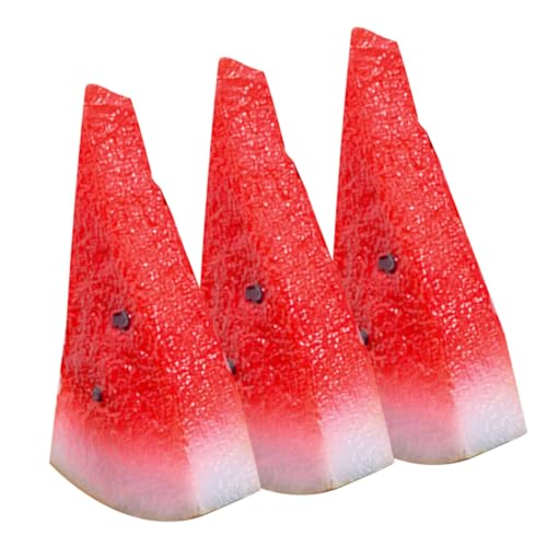 Supvox 3Stücke Realistische Wassermelonenscheiben Deko Modell Für Partydekoration Wohnkultur Fotorequisiten Und Kinderlehrmittel von Supvox