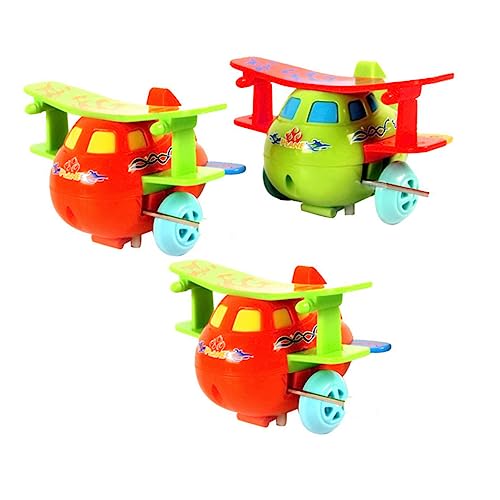 Supvox 3 Stück Salto-Flugzeug-Spielzeug Zum Aufziehen Fliegen Taumeln Cartoon-Spielzeug Handgesteuertes Flugzeug Für Jungen Und Mädchen Zufällige Farbe von Supvox