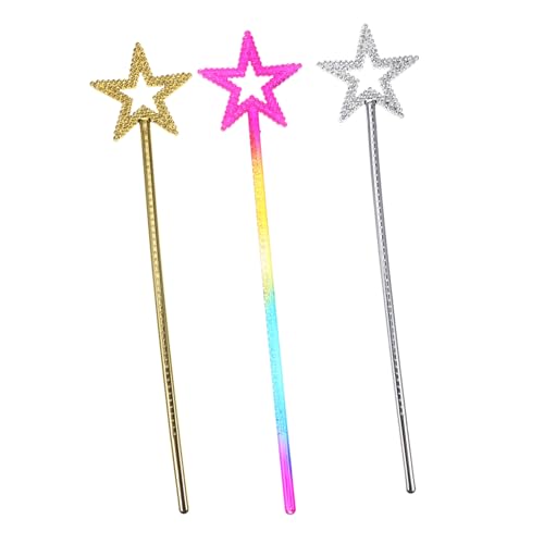 Supvox 3Stücke Sternen Zauberstäbe Für Glitter Cosplay Requisiten Für Geburtstagspartys Rollenspiele Und Kostüm Events Und Regenbogenfarben Supvox 3Stücke Sternen Zauberstäbe Für Glitter Cosplay Requisiten Für Geburtstagspartys Rollenspiele Und Kostüm Events Und Regenbogenfarben von Supvox