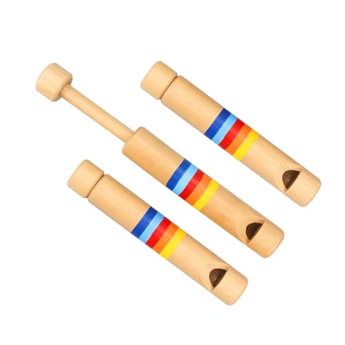 Supvox 3Stücke Teiliges Kinderflöte Aus Holz Frühe Bildung Musikinstrument Einfache Handhabung Kreative Spielerlebnisse Design von Supvox