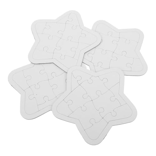 Supvox 4 Blätter Zum Ausmalen Und Einlegen Von Zeichenpuzzle Basteln Blanko Puzzles Bastelmaterial Heimwerkerbedarf Bastelbedarf Zeichenpuzzle Rohlinge Zeichenpuzzles DIY von Supvox