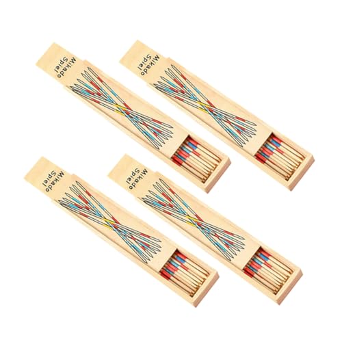 Supvox 4 Boxen Holz Pick Up Sticks Spiel Teiliges mit Aufbewahrungsbox Lernspielzeug Fördert Feinmotorik Hand Auge Koordination und Problemlösung für Jungen und Mädchen Ab Jahren Supvox 4 Boxen Holz Pick Up Sticks Spiel Teiliges mit Aufbewahrungsbox Lernspielzeug Fördert Feinmotorik Hand Auge Koordination und Problemlösung für Jungen und Mädchen Ab Jahren von Supvox