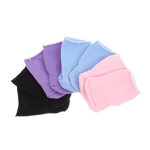 Supvox 4 Paar Mini-puppensocken Babypuppen-zubehörset Entzückende Spielzeugschuhe Supvox 4 Paar Mini-puppensocken Babypuppen-zubehörset Entzückende Spielzeugschuhe von Supvox