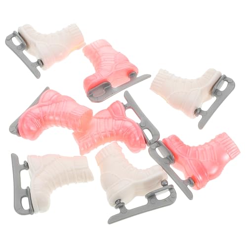 Supvox 4 Mini Rollschuhe Für Puppen Realistische Dekoration Für Puppenhaus Strapazierfähige Kunststoffmodelle Für Kreatives Weiß von Supvox