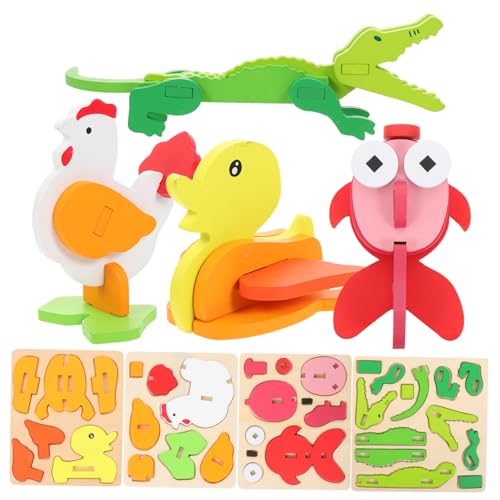 Supvox 4 Sätze Kleinkindspielzeug Puzzles Kinderspielzeug für Kleinkinder Tierrätsel für Kleintier-Aktivitätsspielzeug Tierblöcke Tiere passendes hölzern Supvox 4 Sätze Kleinkindspielzeug Puzzles Kinderspielzeug für Kleinkinder Tierrätsel für Kleintier-Aktivitätsspielzeug Tierblöcke Tiere passendes hölzern von Supvox