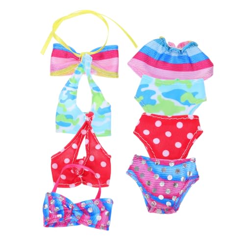 Supvox 4sätze Teiliges Puppen-Badeanzug-Outfits Für Puppen Sommerkleidung Mit Schwimmbekleidung Und Bikini Für Strandurlaub Für Kreative Spiel-szenen von Supvox