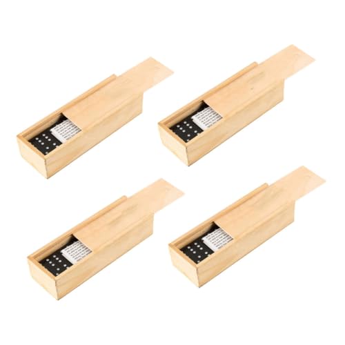 Supvox 4 Sätze Schwarze Holz Domino Steine mit Weißen Punkten Interaktives Familienspiel Tragbares Lernspielzeug Kompaktes Domino mit Aufbewahrungsbox Geeignet für Drinnen und Draußen Supvox 4 Sätze Schwarze Holz Domino Steine mit Weißen Punkten Interaktives Familienspiel Tragbares Lernspielzeug Kompaktes Domino mit Aufbewahrungsbox Geeignet für Drinnen und Draußen von Supvox