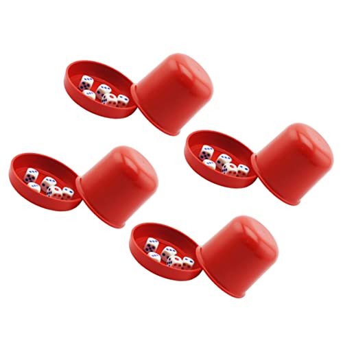 Supvox 4 Sätze Würfel Würfelbecher Würfelspiel Spiele Würfelbecher Und Würfelbecher mit Deckel Anti-Verlust-Würfelbecher Spiel Würfel Bar Würfelbecher Plastikwürfel Tasse Würfelhalter rot Supvox 4 Sätze Würfel Würfelbecher Würfelspiel Spiele Würfelbecher Und Würfelbecher mit Deckel Anti-Verlust-Würfelbecher Spiel Würfel Bar Würfelbecher Plastikwürfel Tasse Würfelhalter rot von Supvox