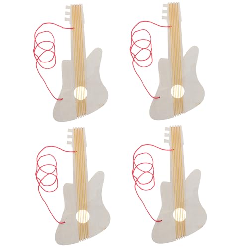 Supvox Gitarren-malset Kleinkindgitarre Holzausschnitte Zum Basteln Ergonomischer Griff von Supvox