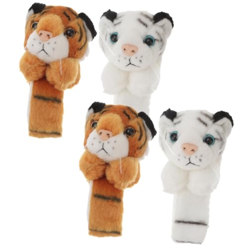 Supvox 4 Stck Teiliges Tiger Plüsch Slap Armband Weiches Kuscheltier Einfach Anzulegen Leicht und Kompakt als Kindergeburtstags mitgebsel und Partyzubehör von Supvox