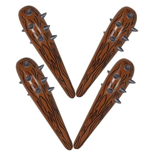 Supvox 4 Stück Aufblasbare Cheer Sticks für Fake Holzschläger Geräuschmacher für Sportevents Geburtstagsfeiern und Outdoor Aktivitäten Leicht und Robust für und Festliche Anlässe von Supvox
