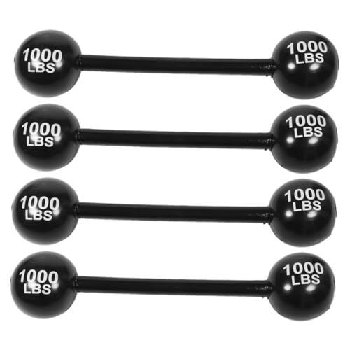 Supvox 4 Stück Aufblasbare Langhantelspielzeug drinnen Heben Party Halloween Spaß Langhantel Langhantel- zum Aufblasen Langhantel PVC Black von Supvox