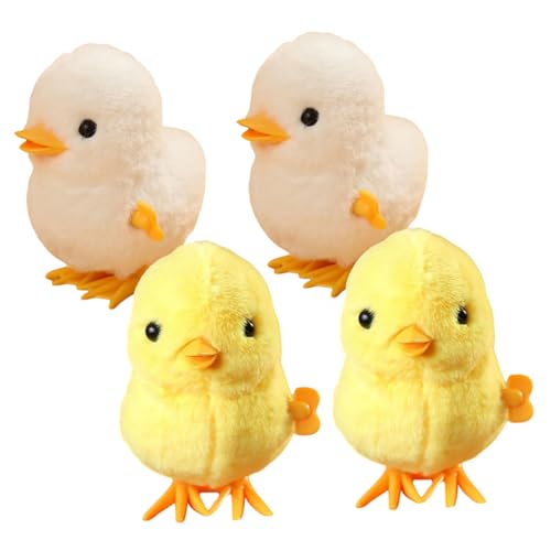 Supvox 4 Stück Aufziehspielzeug Küken Plüsch Tiere Bunte Laufende Bauernhofspielzeuge Party Mitgebsel Supvox 4 Stück Aufziehspielzeug Küken Plüsch Tiere Bunte Laufende Bauernhofspielzeuge Party Mitgebsel von Supvox