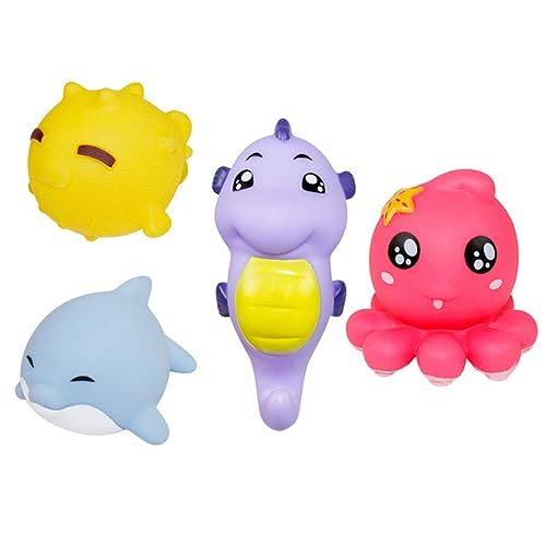 Supvox 4 Stück Badespielzeug in Tierform Duschspielzeug nehmen lustiges quietschendes Supvox 4 Stück Badespielzeug in Tierform Duschspielzeug nehmen lustiges quietschendes von Supvox
