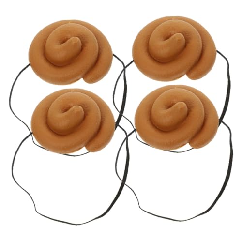 Supvox 4 Stück Beanie Spaßmütze Kothut Requisite Kotkopfbedeckung Kostüm Requisiten Für Erwachsene Simulations Kotkopfschmuck Party Lustiger Hut Erwachsene Kothut von Supvox