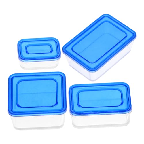 Supvox 4 Stück Boxen Mini Lunchboxen Mini-Sachen Miniatur Landschaftsschmuck Puppenhaus-Requisite Puppenhausdekor Blue Abs Supvox 4 Stück Boxen Mini Lunchboxen Mini-Sachen Miniatur Landschaftsschmuck Puppenhaus-Requisite Puppenhausdekor Blue Abs von Supvox