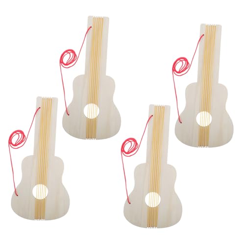 Supvox 4 Stück DIY -Gitarre musikinstrumente für musikalisches Musikinstrument Gitarrenkinder Gitarrenfarbe Holzgitarre Gitarrenhandwerk hölzern Beige Supvox 4 Stück DIY -Gitarre musikinstrumente für musikalisches Musikinstrument Gitarrenkinder Gitarrenfarbe Holzgitarre Gitarrenhandwerk hölzern Beige von Supvox