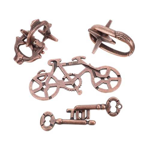 Supvox 4 Stück Entriegeln Sie das ineinandergreifende Puzzle sicherheitsleine für gehirntraining iq pädagogisches Puzzle- Lernspielzeug für Erwachsene Zinklegierung Supvox 4 Stück Entriegeln Sie das ineinandergreifende Puzzle sicherheitsleine für gehirntraining iq pädagogisches Puzzle- Lernspielzeug für Erwachsene Zinklegierung von Supvox