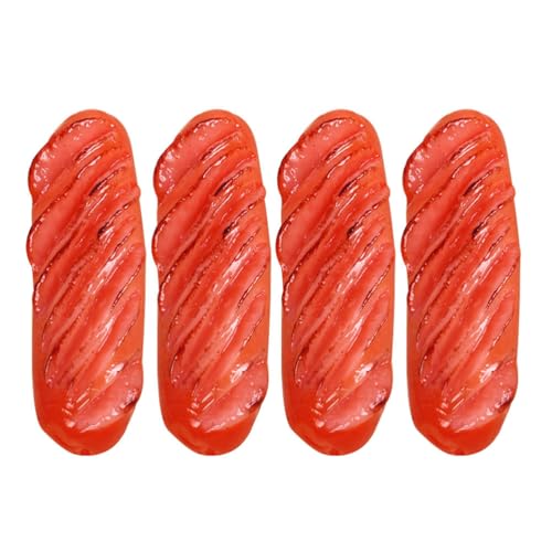 Supvox 4 Stück Fake Hot Dog: Simulierte Lebensmittel-Requisiten, lebensechtes künstliches Lebensmittel-Wurstmodell für Zuhause, Küche, Display, Party-Dekoration, Fotografie Supvox 4 Stück Fake Hot Dog: Simulierte Lebensmittel-Requisiten, lebensechtes künstliches Lebensmittel-Wurstmodell für Zuhause, Küche, Display, Party-Dekoration, Fotografie von Supvox