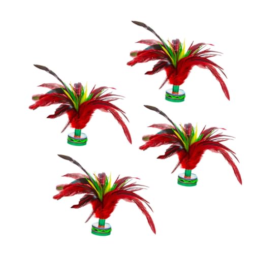 Supvox 4 Stück Feder -Shuttlecock Hahn Federball Federbälle Badminton Federball treten Farbiger Federball bunter Federball Kicking-Federball-Spiel Gegengewicht aus Eisenblech Supvox 4 Stück Feder -Shuttlecock Hahn Federball Federbälle Badminton Federball treten Farbiger Federball bunter Federball Kicking-Federball-Spiel Gegengewicht aus Eisenblech von Supvox
