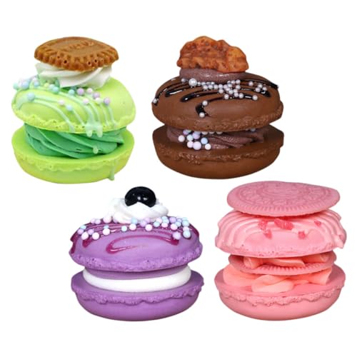 Supvox 4 Stück Gefälschte Macaron Dessertdekorationen Macarons Macaron Modelle Foto Requisite Realistisches Künstliches Macaron Modell Künstliches Kuchenmodell Heimdekoration von Supvox