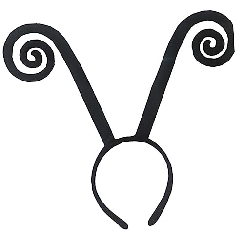 Supvox 4 Stück Haarreifen für Kostüme Plüsch Stirnbänder für Frauen und Männer für Halloween Karneval und Partys Schwarz von Supvox