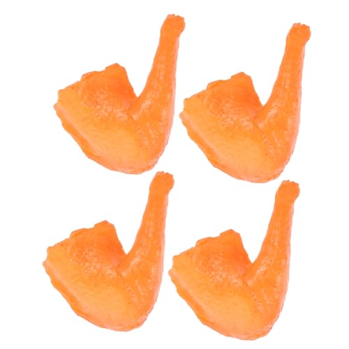 Supvox 4 Stück Hähnchensc henkel künstliche Hühnerbeine Hühnerkeule nachgeahmtes Lebensmittelmodell falsches Essen Display-Versorgung PVC Supvox 4 Stück Hähnchensc henkel künstliche Hühnerbeine Hühnerkeule nachgeahmtes Lebensmittelmodell falsches Essen Display-Versorgung PVC von Supvox