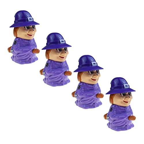 Supvox 4 Stück Halloween Aufziehspielzeug Lustige Bewegliche Hexenfiguren für Batteriefrei für Partys und Deko Supvox 4 Stück Halloween Aufziehspielzeug Lustige Bewegliche Hexenfiguren für Batteriefrei für Partys und Deko von Supvox