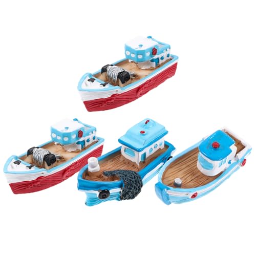 Supvox 4 Stück Harzfischerboot Ornamente Miniaturboot Winzig Party Miniaturen Figur Bootsdekor Realistisch Dekoration Nautisch Miniboot Fischereischiff-schmuck Miniatur-Boot- Supvox 4 Stück Harzfischerboot Ornamente Miniaturboot Winzig Party Miniaturen Figur Bootsdekor Realistisch Dekoration Nautisch Miniboot Fischereischiff-schmuck Miniatur-Boot- von Supvox