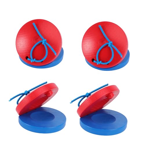 Supvox 4 Stück Kastagnetten Klappinstrumente Glocken Sensorisches Xylophon Kleinkinder Musikalische Mundharmonika Rassel Tamburin Trommel Musikspielzeug Rot Aus Holz Supvox 4 Stück Kastagnetten Klappinstrumente Glocken Sensorisches Xylophon Kleinkinder Musikalische Mundharmonika Rassel Tamburin Trommel Musikspielzeug Rot Aus Holz von Supvox