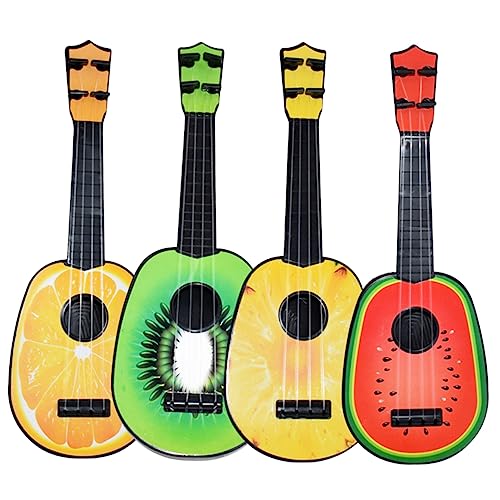 Supvox 4 Stück Kleine Gitarrenspielzeug Kindergitarren- -Ukulele Kleine Gitarre für Gitarre für Kleinkinder Ukulele für Mini -Gitarren Gitarrenspielzeug für von Supvox